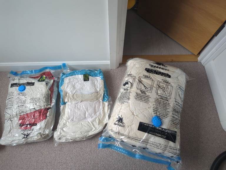 Free bedding, mattress topper and towels