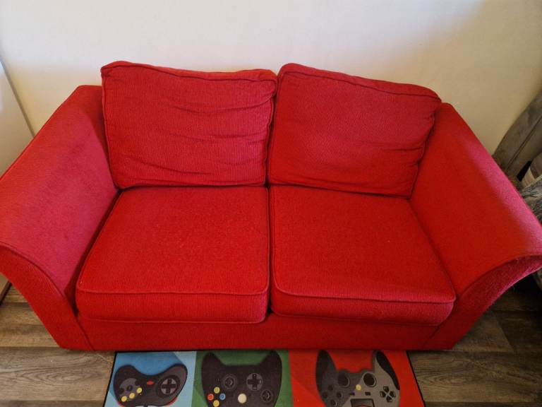 Red sofa bed 