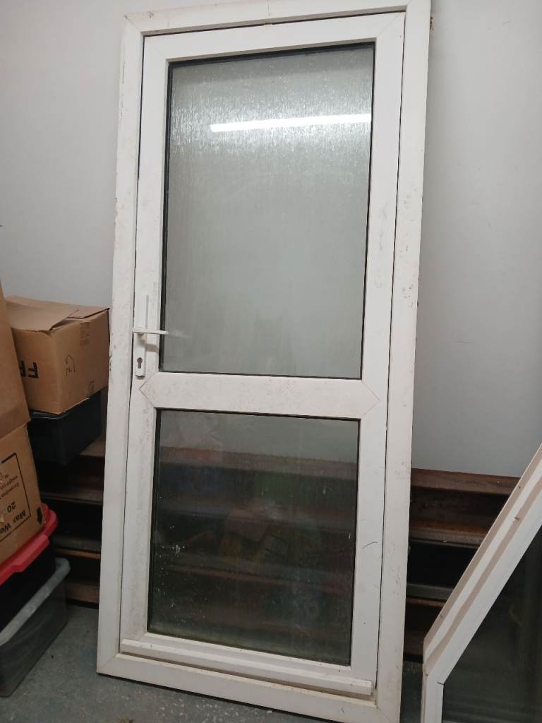White UPVC door