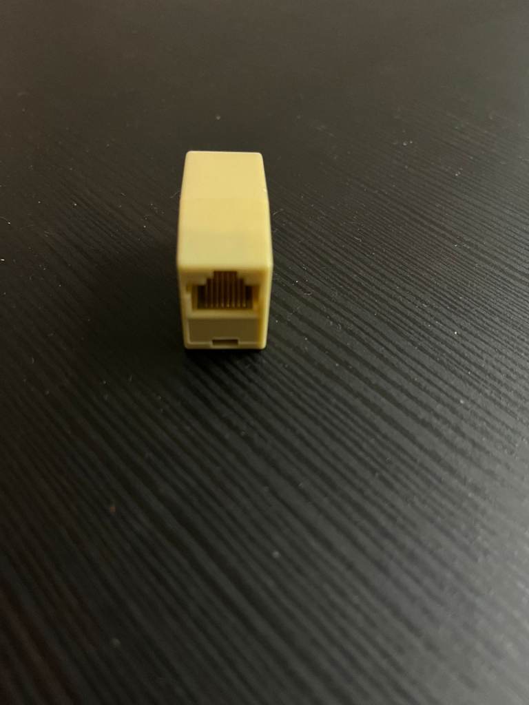 Ethernet (RJ45) Coupler, cable connector, Female to Female
