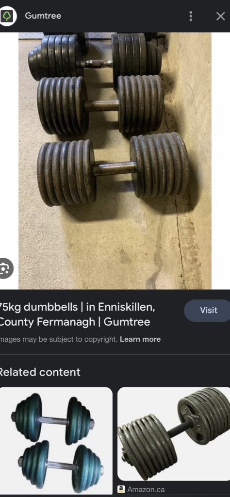 75kg dbells 