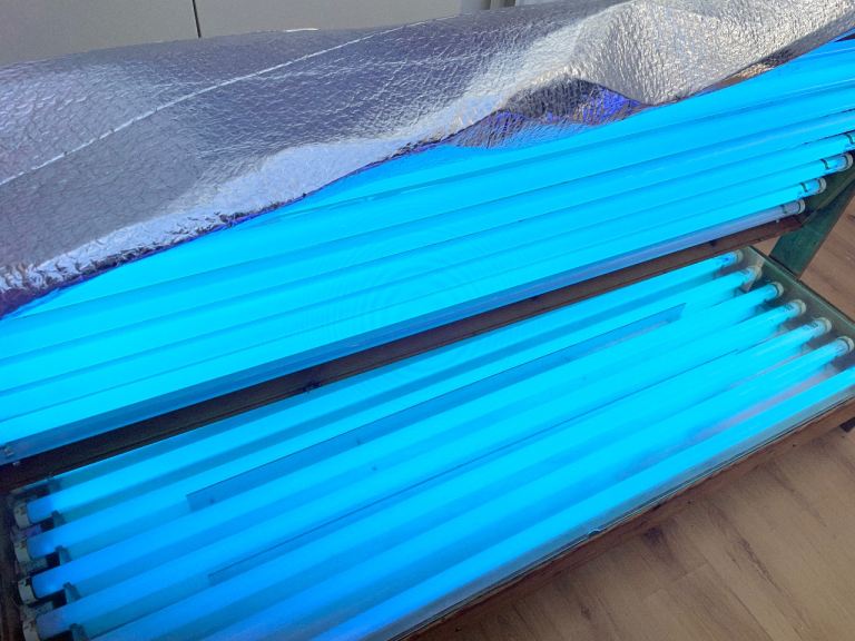 Pine double sunbed