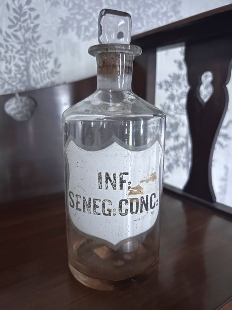 Antique Apothecary Chemist Bottle with Original Stopper