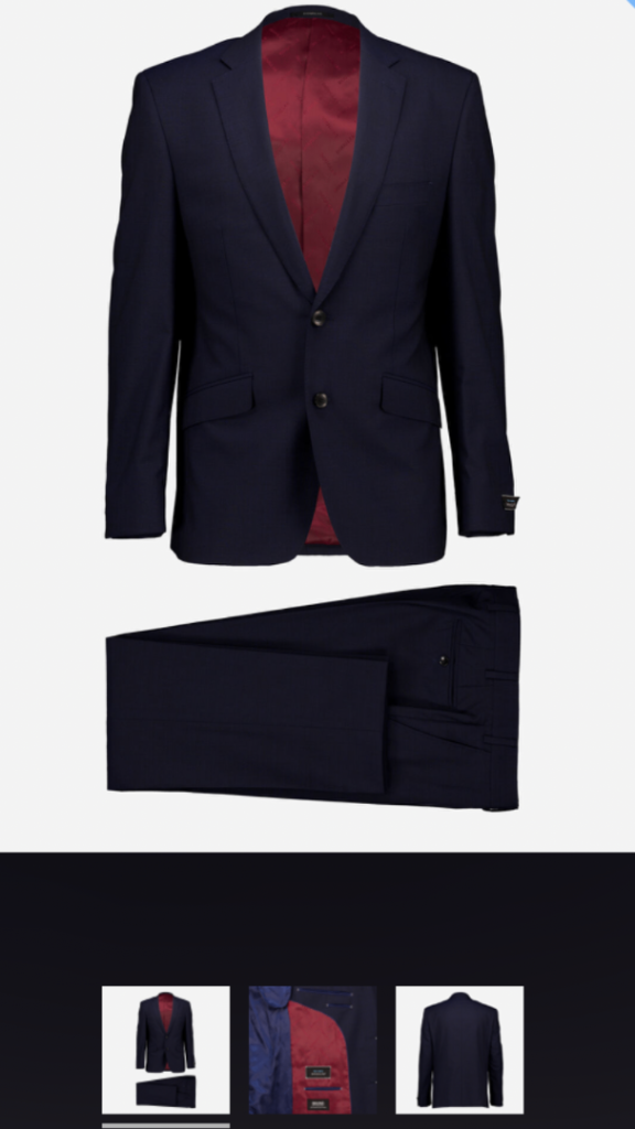 Charcoal Grey validino two pieces suit 40S blazer and trousers 38R