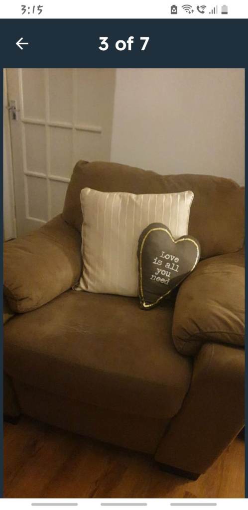 Three seater/Armchairs 