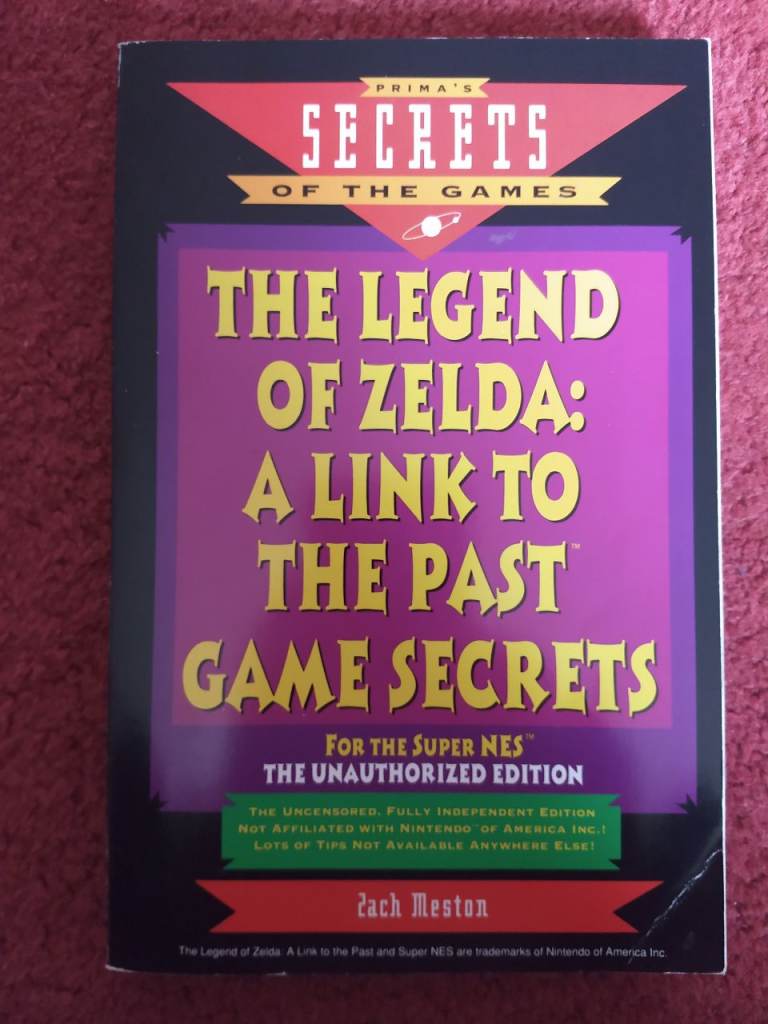 Nintendo SNES Book - The Legend Of Zelda - A Link To The Past Game Secrets
