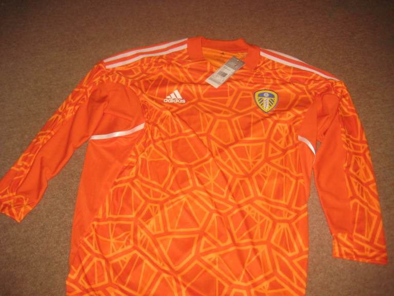 NEW Adidas Leeds United Goalkeeper Shirt – Orange, With Tags