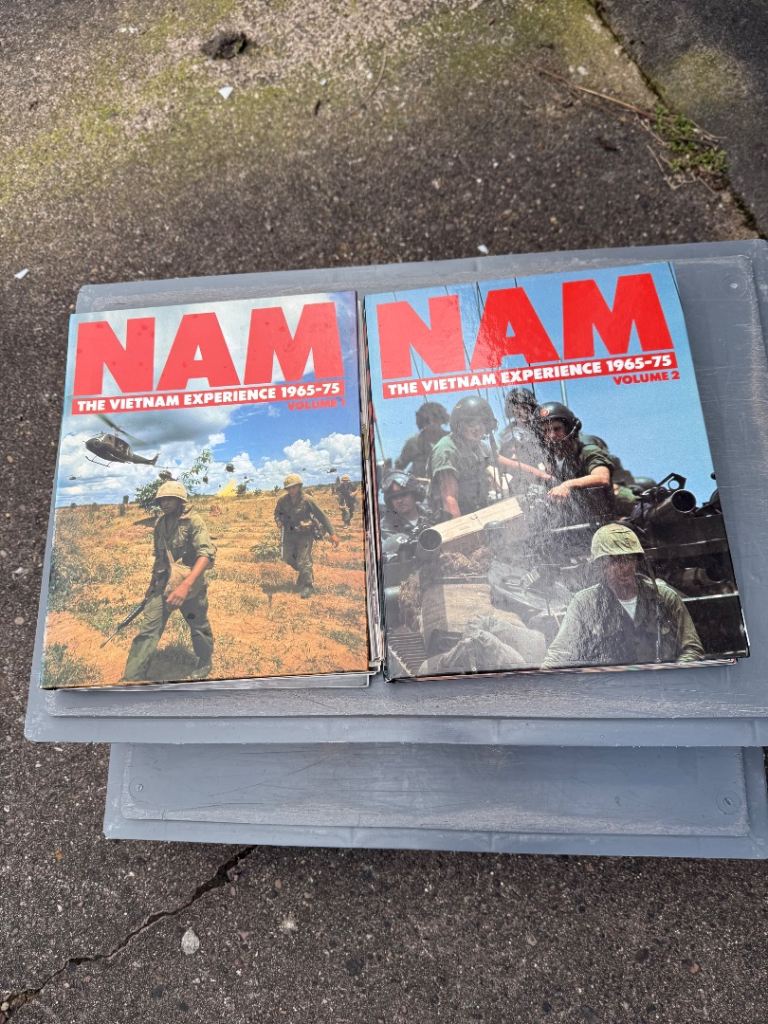 NAM: Vietnam Experience 1965-1975 Vols 1  & 2  Hardback Folder Book Orbis Published