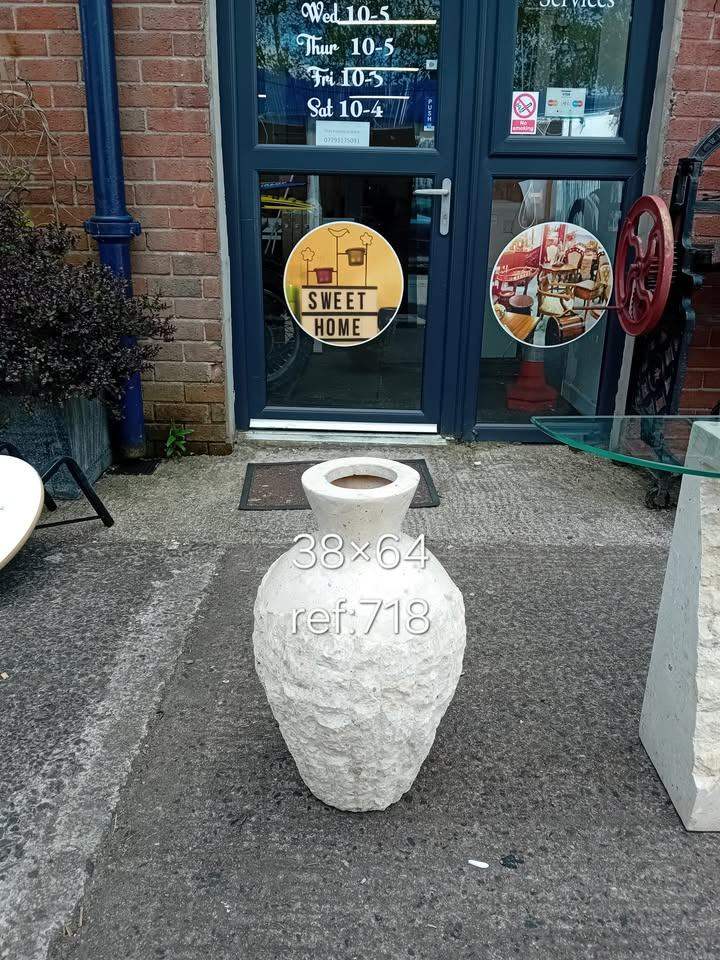 Large stone vase 38cm x 64cm, Ref:718