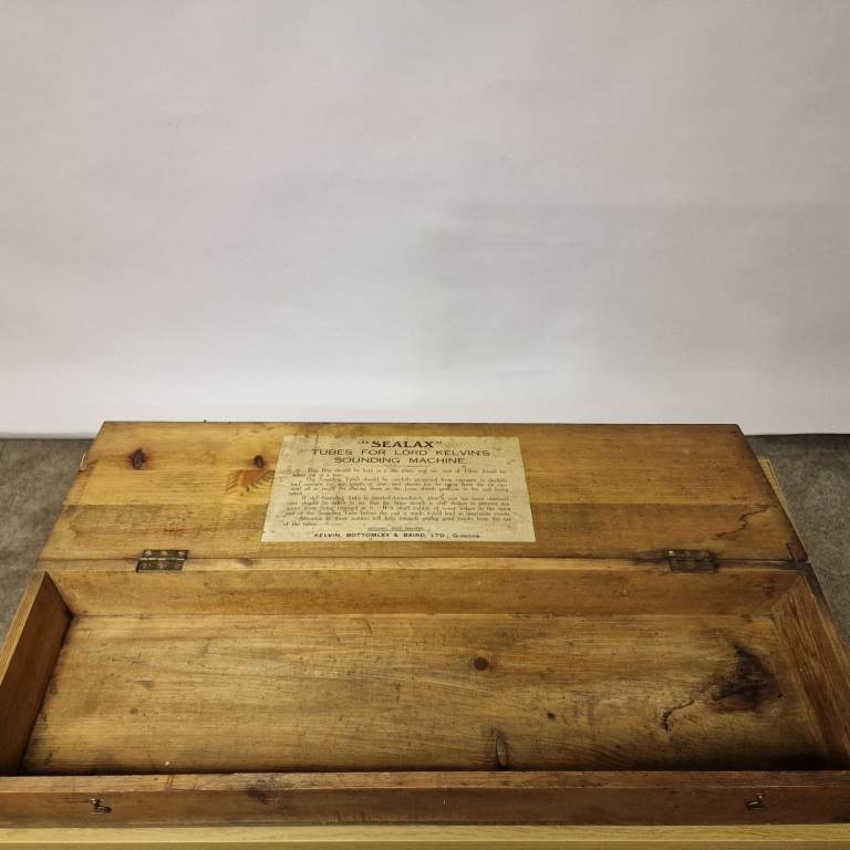 Antique Wooden Box – Kelvin Sounding Machine Tubes (Glasgow)
