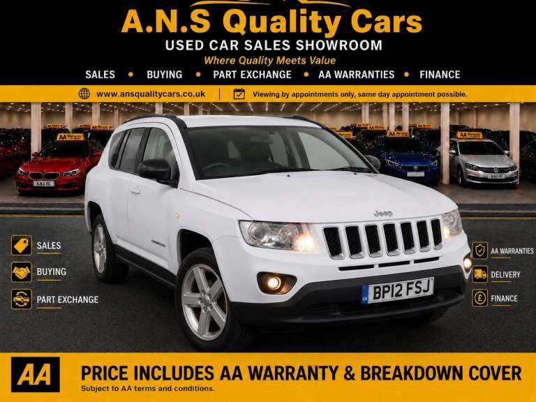 2012 Jeep Compass 2.4 Limited 5dr CVT Auto ESTATE PETROL Automatic