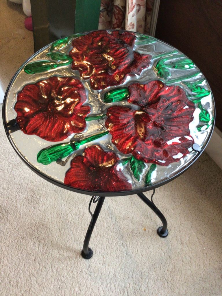 New glass decor table 