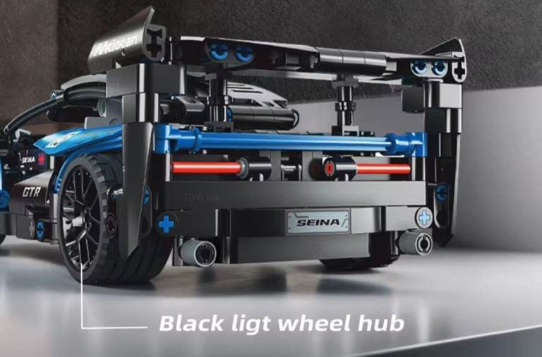 Lego style block building Sports car