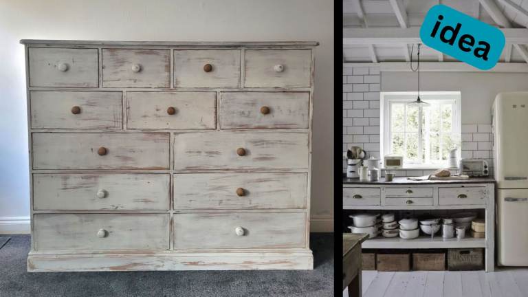Extra Large -Pine Chest -Shabby Chic -Annie Sloane Chalk Paint.