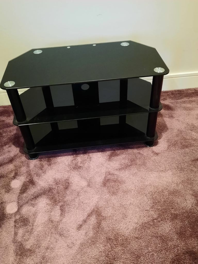 Black TV stand 