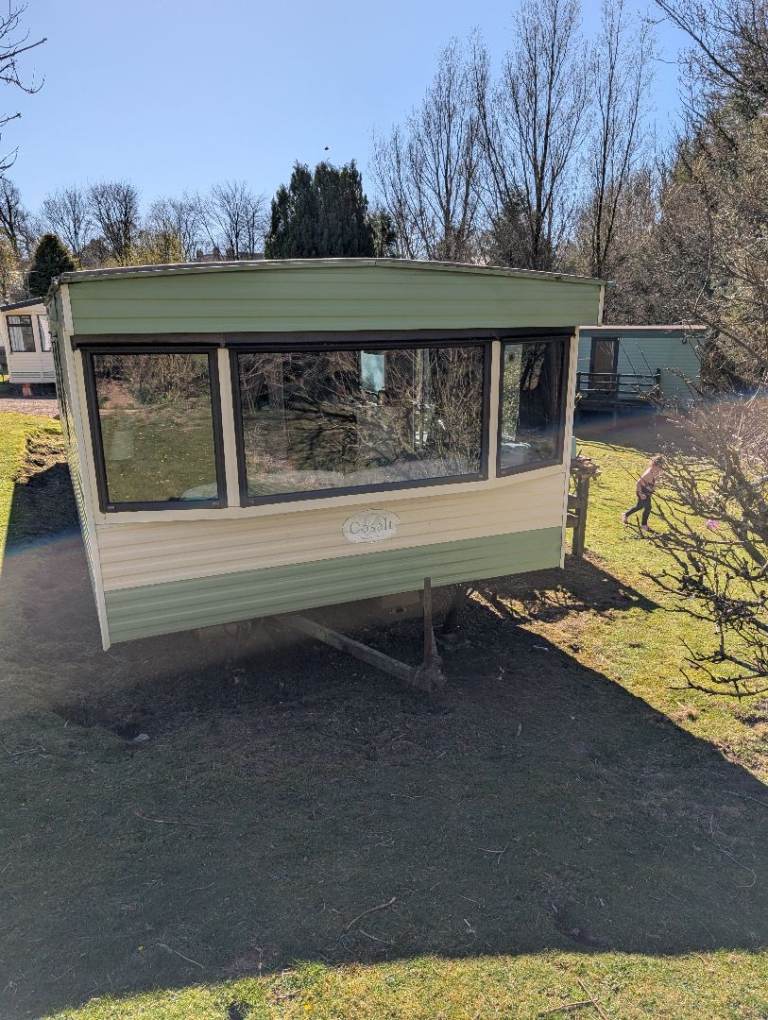 Sited static caravan 