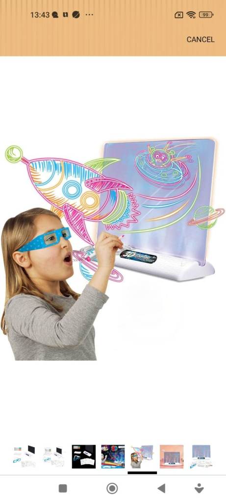 3d magic drawing board led light luminous pa