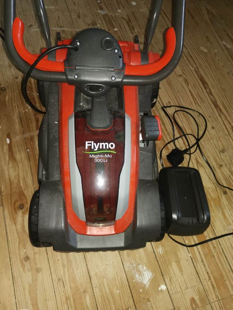 Flymo Mighti-Mo 300Li battery mower & charger NO BATTERY