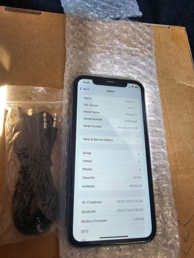 iPhone 11 64GB – Black, Good Condition
