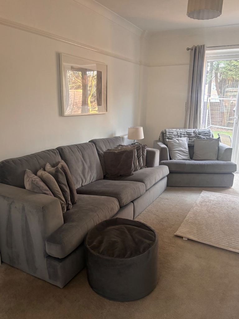 Sofa, Love Seat and Food stool 