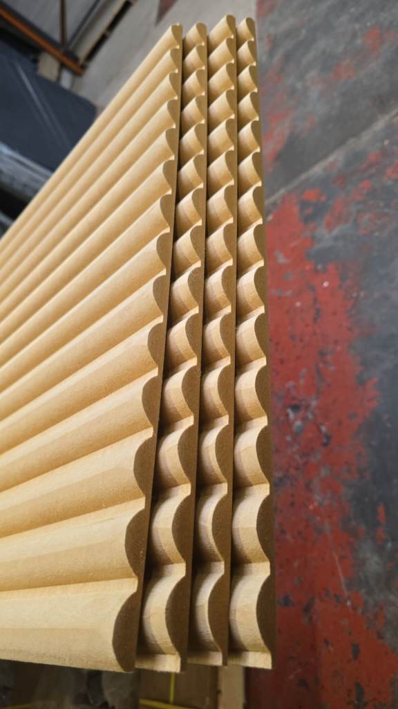 New Unfinished Fluted Wooden Panels – Perfect for DIY