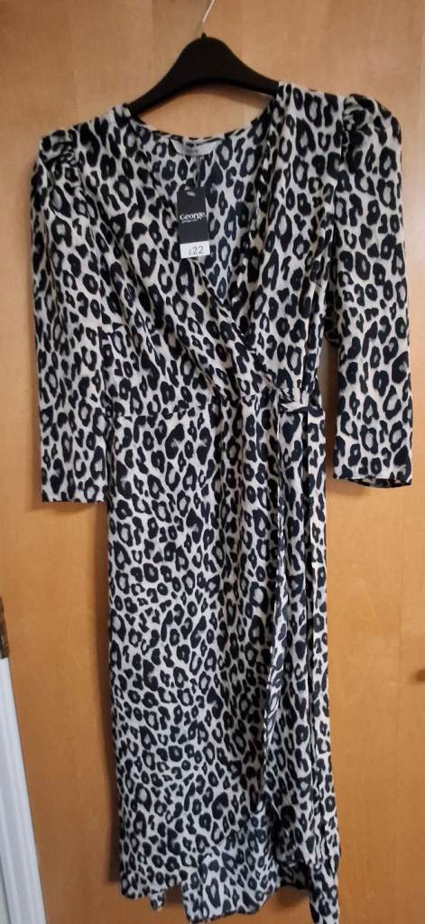 Ladies George Leopard Print Dress - Size 6 - BNWT