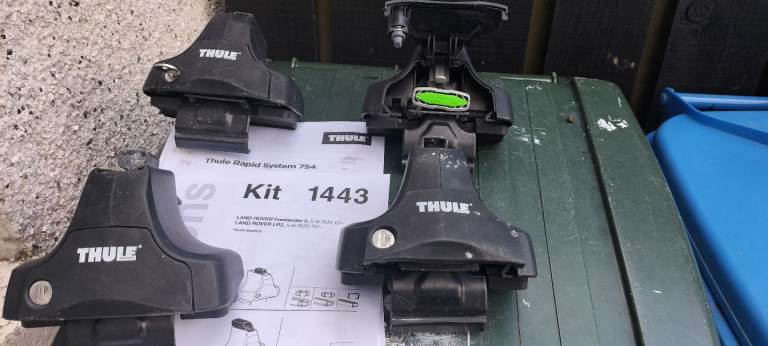 Thule foot pack kits 1443 and 754 for landrover Freelander 