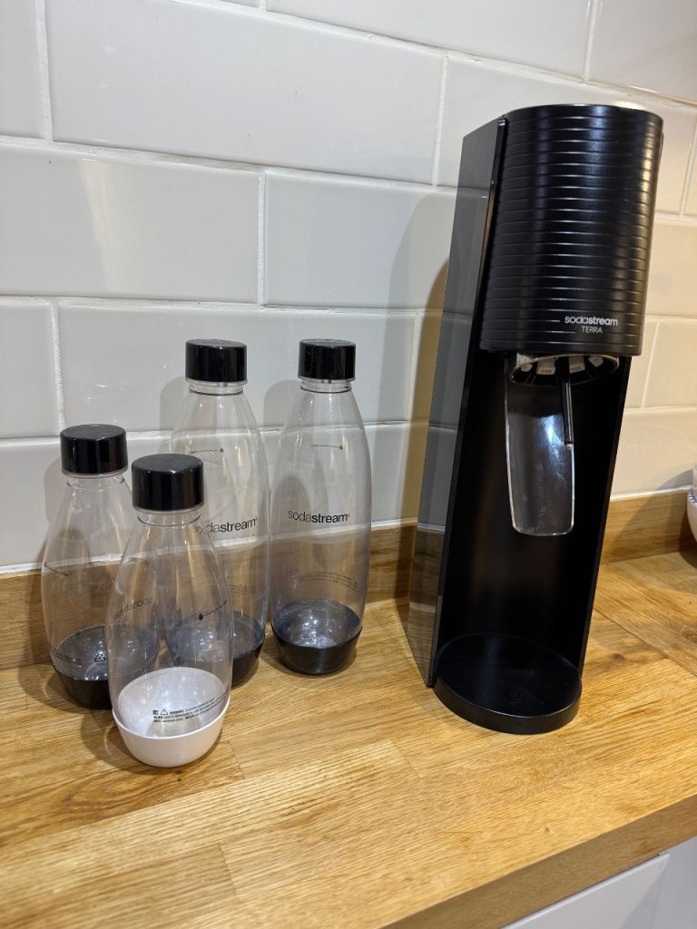 image for SodaStream Terra + 4 Bottles – Great Condition