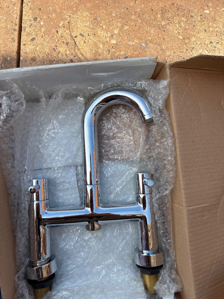 New Chrome Kitchen Mixer Tap - Unused in Box