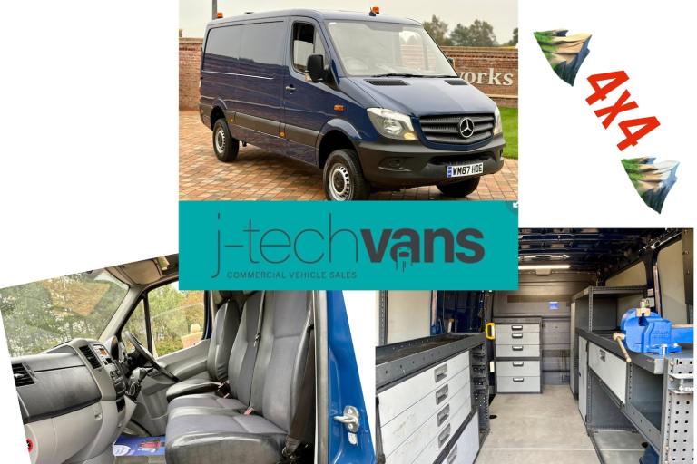 2018 Mercedes-Benz Sprinter 3.5t High Roof Van 4x4 PANEL VAN Diesel Manual