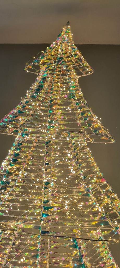  Festive 150cm Pre Lit Iridescent Statement Tree