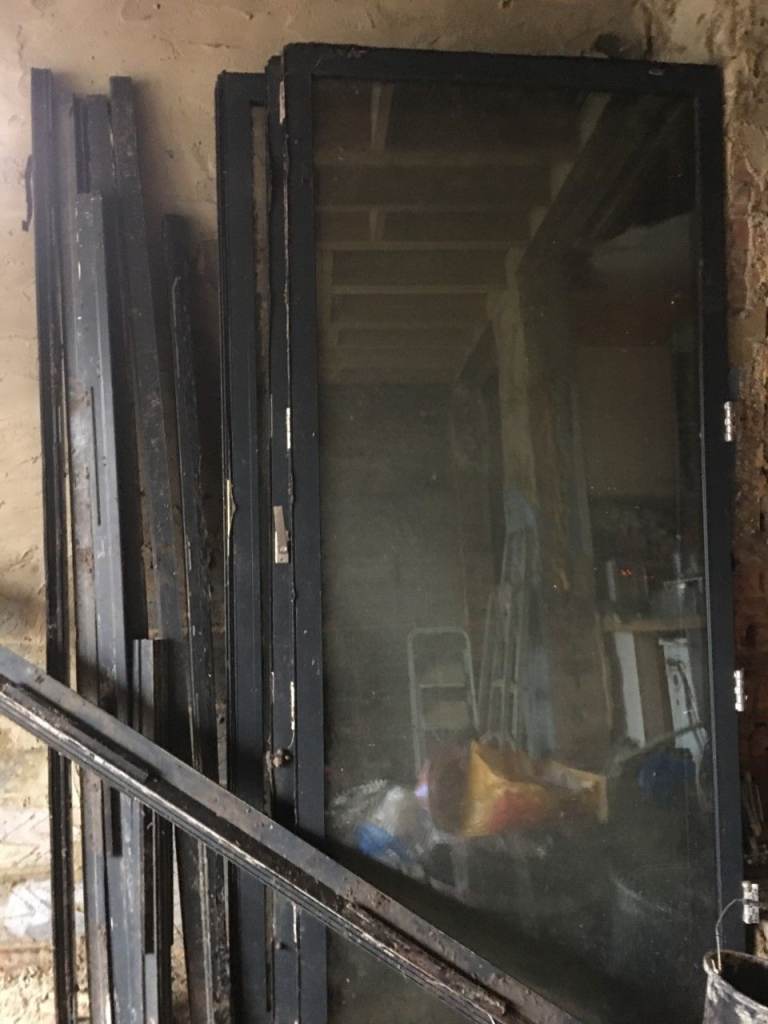 Glass Aluminium Bi-folding Bi-Fold Bi folding doors Corner doors - Set of Two