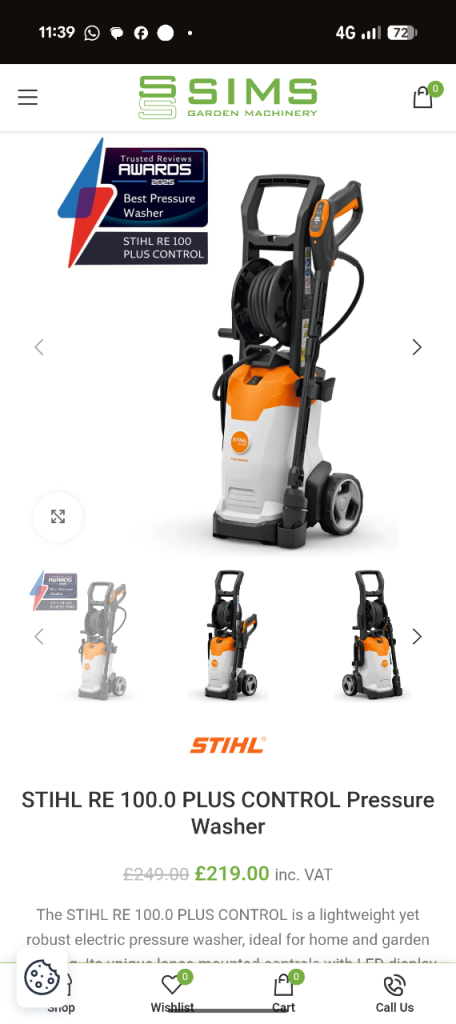 Stilh power washer and lance 