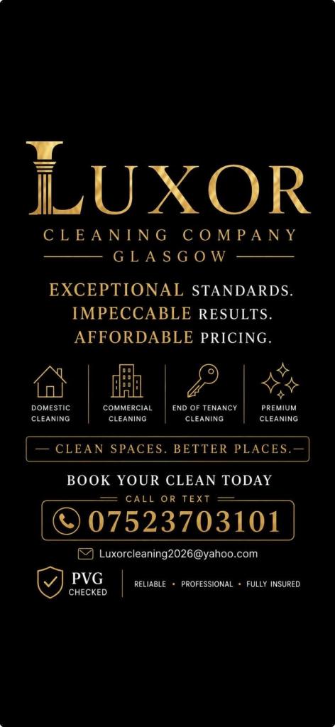 Luxor Cleaning - Professional Cleaning Services Glasgow