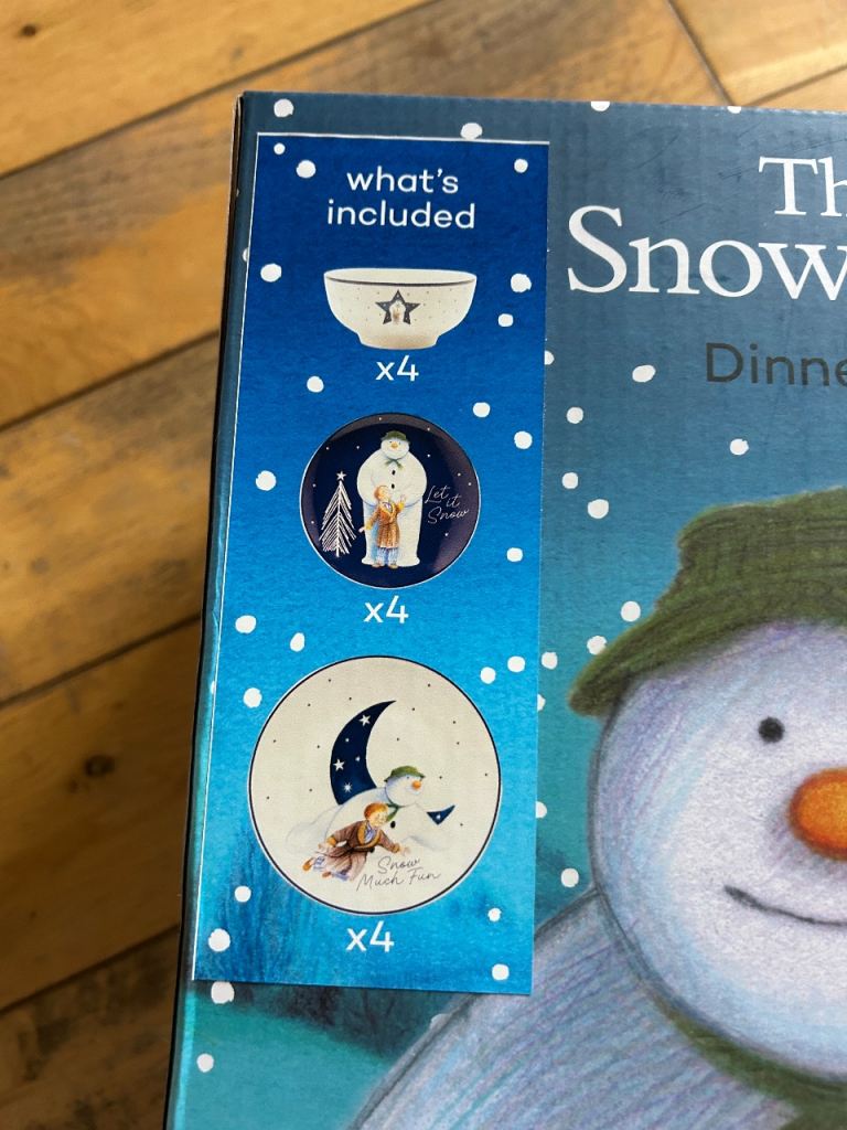 The Snowman 12 Piece Dinner Set - New in Box | in Castle Vale, West ...