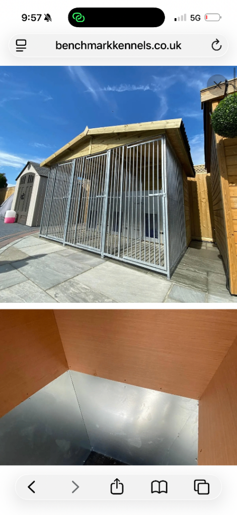 Benchmark kennels 3 bay kennel