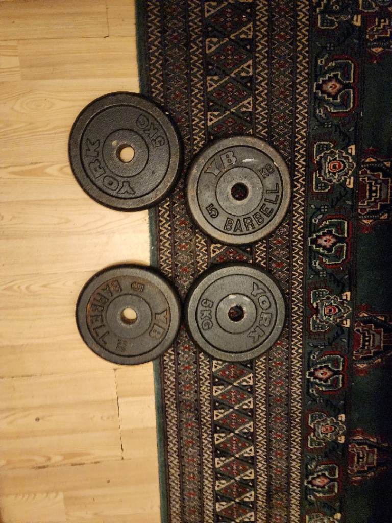 image for Cast iron weights plates 