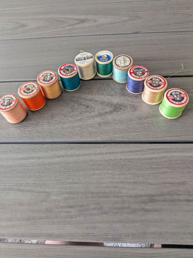 Vintage Sylko Sewing Thread Spools - Mixed Colours