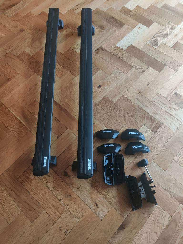 Thule Evo Black WingBars Roof Rack Bars, Foot Pack & Fix Points 710700