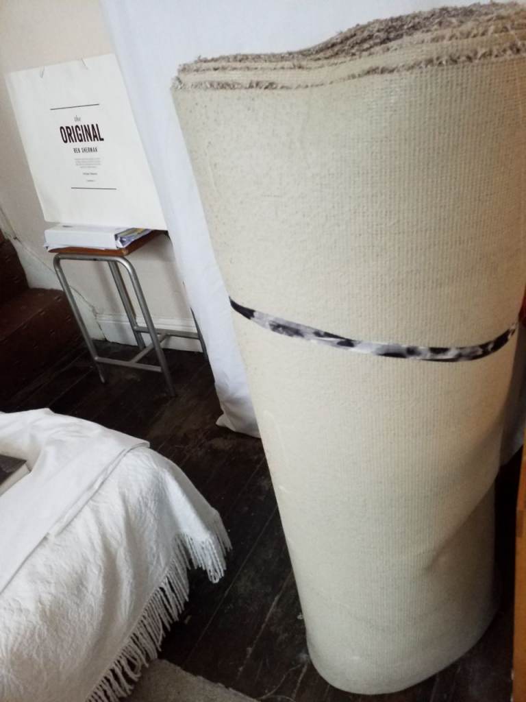 Thick excess carpet