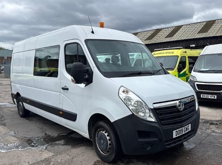 Vauxhall Movano Crew Van 7 Seats 19 Reg