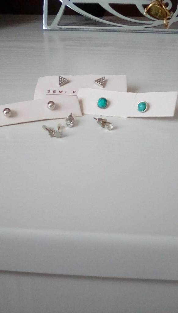 5 Pairs of Silver Earrings