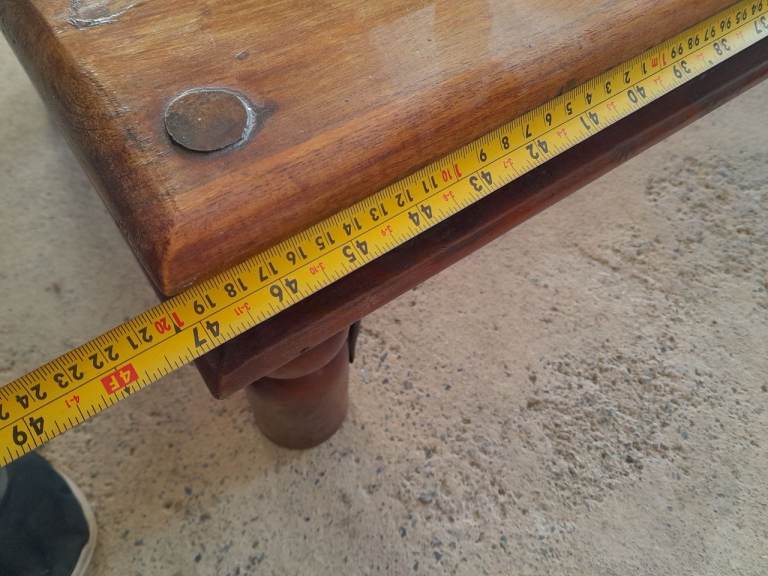 Rustic solid wood coffee table