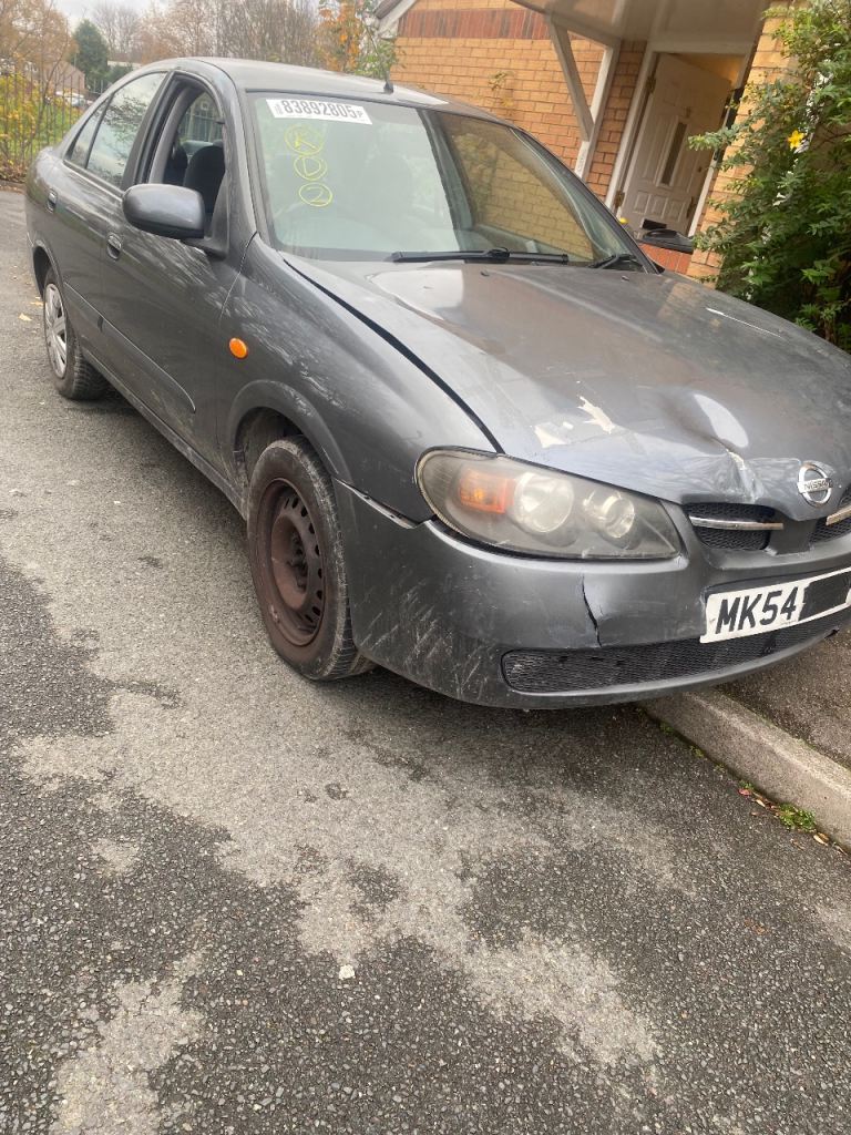IDEAL PROJECT OR EXPORT Rare JDM N16 NISSAN ALMERA SALOON AUTOMATIC CAT S SALVAGE REPAIRABLE BARGAIN