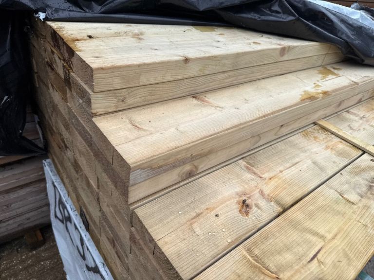 Timber rails c24 grade pressure treated green 