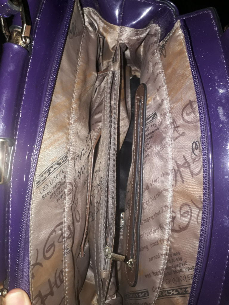 Shiny leapord print bag 