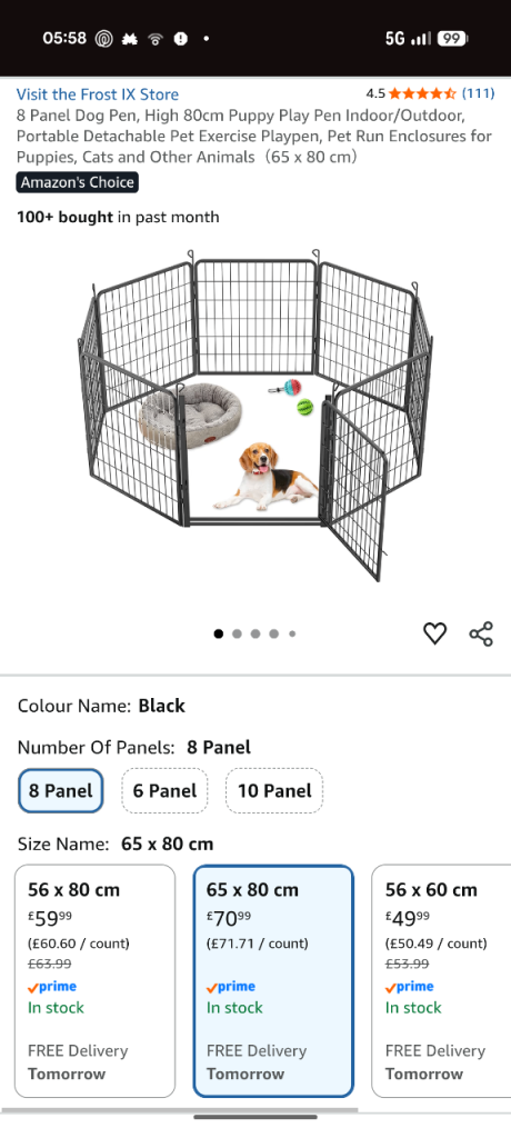 8 Panel Animal Pen