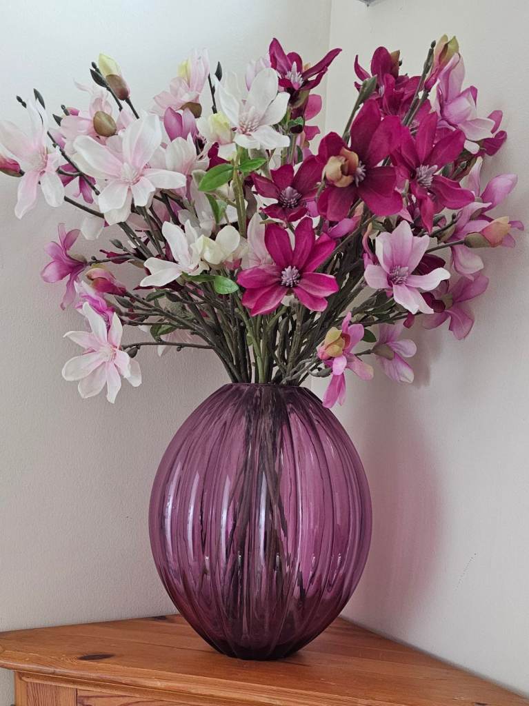 Vase and coordinating flowers