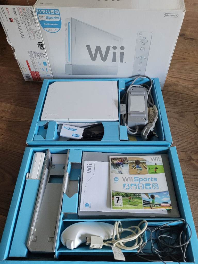 Boxed nintendo wii hdmi converter wii sport