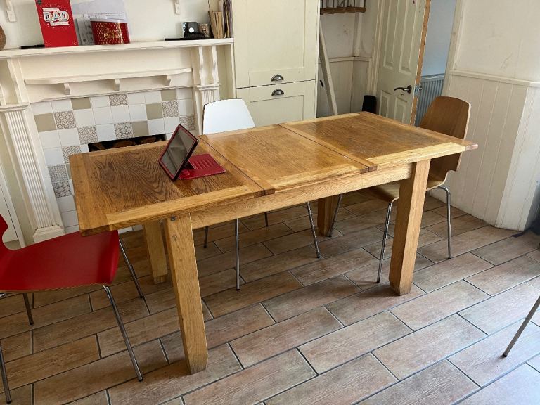 Wooden Dining Table – Solid Wood, Good Condition